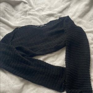 Motel Rocks Black Mohair Bolero